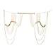 DOTASI Women's Sexy Halter Backless Tank Top Bra Body Chain Necklace Tassels Party (Gold04)