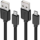 Micro USB Cable,[10Ft 2Pack] Extra Long Fast Charger Cord for Galaxy S7 Edge,High Speed Durable USB Charging Cable for Android Phone,Samsung J7/S6 Edge/S5/S4/Note 5/4,LG Stylo 3/K30,PS4,Camera,Black