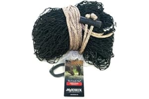 Hay Chix Hay Net for Horses and Livestock | Half Bale Net - SLOW FEED (1 1/4" Holes) Hay Bag Feeder | Made with Marine-Grade UV Treated Nylon | Holds 4-6 Flakes