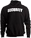 Ann Arbor T-shirt Co. SECURITY | Security Guard Fleece Hoody, Glow in the Dark Hooded Sweatshirt (Hood,2X) Black