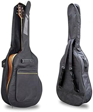 Black 41" Acoustic Guitar Double Straps Padded Guitar Soft Case Cover Bag Backpack