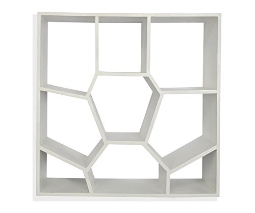 @home by Nilkamal Honeycomb Wall Shelf (White)