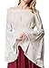 Womens Renaissance Blouse Off Shoulder Trumpet Sleeve Peasant Tops Medieval Victorian Costume (L, White)