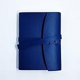 One Day Sale - Dark Blue Bound Journal - Assists Any Daily Goal / Personal Calendar Planner - Great Travel Companion - Suitable Diary & Notebook - Men & Women- Cultivates Happiness & Gratitude