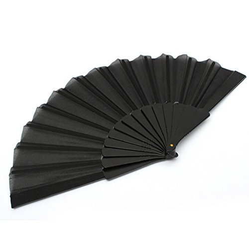 Fenta Chinese Plain Hand Held Fabric Folding Fan Summer Pocket Fan Decorative Folding Fans