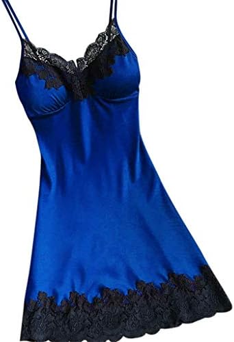 Charming Lingerie for Women Plus Size Satin Sleepwear Nightgown Nightdress