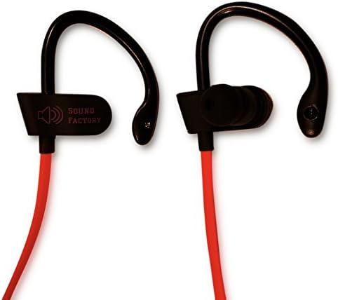 Sound Factory Wireless Bluetooth Headphones | Ultimate Sweatproof Earbuds For Gym Workouts, Gaming, Videos & Hands-Free Calling | Secure Fit Cordless Earphones/Headset For Running & Sports |