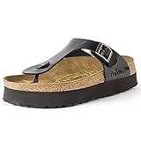 Papillio By Birkenstock Gizeh Birko-flor, Women Black Patent Platform