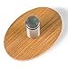 OAK LEAF Adhesive Hooks, 6 PCS Heavy Duty Wood &Stainless Steel Decorative Stick Wall Hooks Clothes Hangers for Home Kitchen Coats Hats Keys Bags