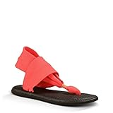Sanuk Women's Yoga Sling 2 Flip Flop Coral 8