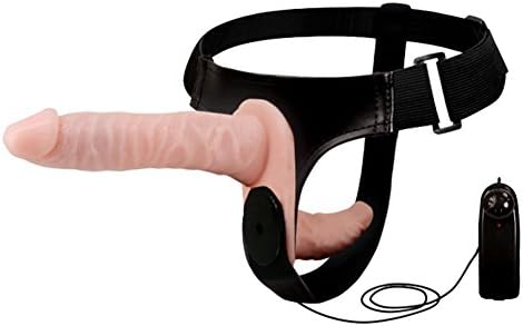 CatMeter Adult Strap On Double Head Multi Frequency Vibration Electric Massager Adjustable Harness Role Play Toy for Women