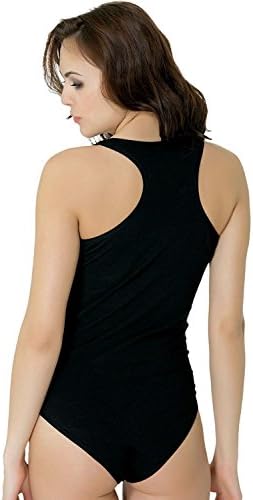 CNR Bodysuit for Women - Women's Bodysuit Racerback Tank Top Jumpsuits, 2-Pack (Black + White)