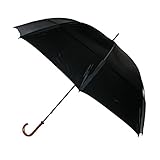 GustBuster 68 Inch Canopy Doorman Umbrella, Black