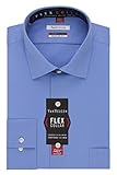 Van Heusen Men's Flex Collar Regular Fit Solid Spread Collar Dress Shirt, Periwinkle, 18