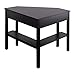 Tangkula Corner Desk, Corner Computer Desk, Wood Compact Home Office Desk, Laptop PC Table Writing Study Table, Workstation with Storage Drawer & Shelves