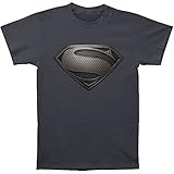 MAN OF STEEL/MOS DESATURATED - S/S ADULT 18/1 - CHARCOAL