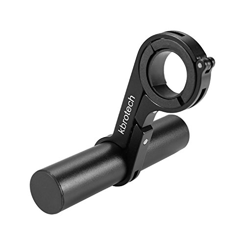 Kbrotech Bike Handlebar Extender Double Handlebar Extension Carbon Fiber Mount Holder with Aluminum Alloy Bracket Space Saver (Alloy Sblack)