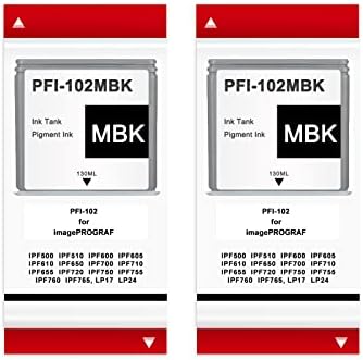 Amazon.com: Canon PFI-102BK 0895B001 IPF500 IPF510 IPF600 IPF605