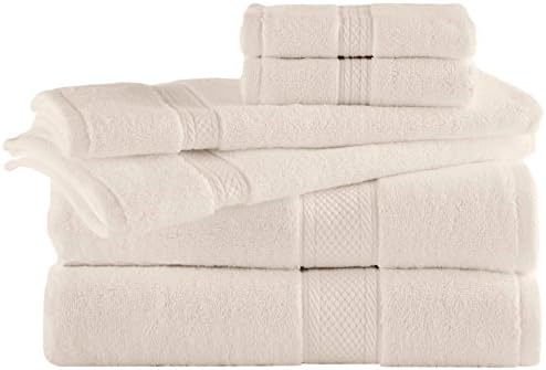 Grand Patrician Suites 6 Piece Towel Set, Ecru, 6