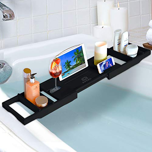 image for Royal Craft Wood Luxury Bathtub Caddy Tray, One or Two Person Bath and