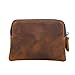 Fmeida Wallet for Men Leather Coin Purse Change Card Holder-Birthday Gift (Yellow Brown)