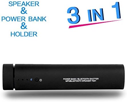 Portable Bluetooth Speakers &amp; Power Bank - Wireless Mini Speakers For iPhone Small Bluetooth Shutter Compact Pocket Size Micro