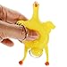 Acekid Stress Relief Vent Tricky Toys Squeeze Chicken Laying Egg Key chain, Pack of 3