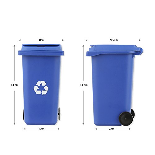 Mini Trash Bin Desktop Organizer Trash Can Pencil Holder Garbage Cans