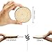 ATDAWN Natural Wood Slices with Holes, 30 Pcs Unfinished Wooden Circles, Craft Wood kit, Christmas Ornaments DIY Crafts (2.4