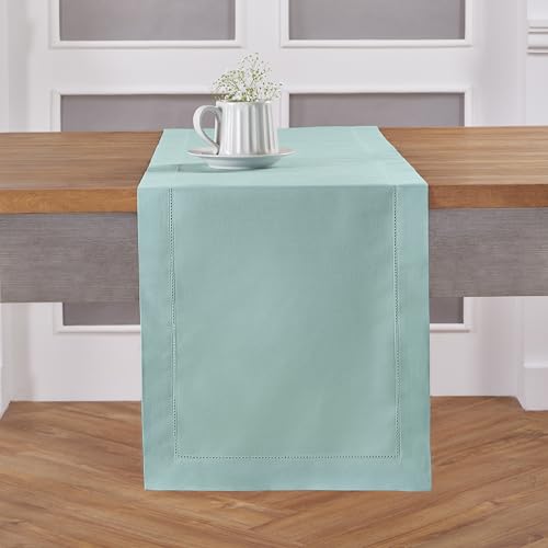 Solino Home Pastel Turquoise Table Runner