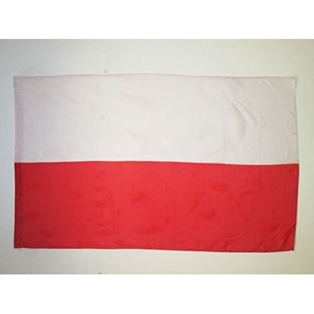AZ FLAG - Poland Big Flag - 5x8 Ft - Polish Large Banner with Sleeve - 100% Polyester - Fade Resistant - Vivid Colors - 5' x 8' Feet - 250x150 Cm