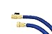 New 50 Foot Expandable Garden Hose by Green Mill. Improved Design - Strongest Expanding Hose with Durable Brass Connectors and Shut-Off Valves. With 7 Function Sprayer. Blue Hose and Nozzle.