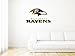Baltimore Ravens NFL Logo Wall Graphic Decal Sticker (25