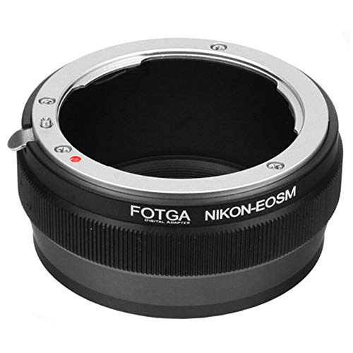 FOTGA Lens Mount Adapter for Nikon F AI AIS Mount Lens to for Canon EOS EF-M Mount M M2 M3 M5 M6 II M10 M50 M100 M200 Mirrorless Camera