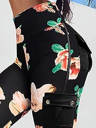 Flamingals Butt Lifting Leggings with Flap Pockets