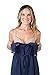 Baby Be Mine Women's 3-in-1 Labor/Delivery/Nursing Nightgown, Navy Blue (Large-X-Large)