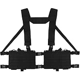 WoSporT Tactical Chest Pack,Placard Split Front Chest Rig MOLLE System Magazine Pouch