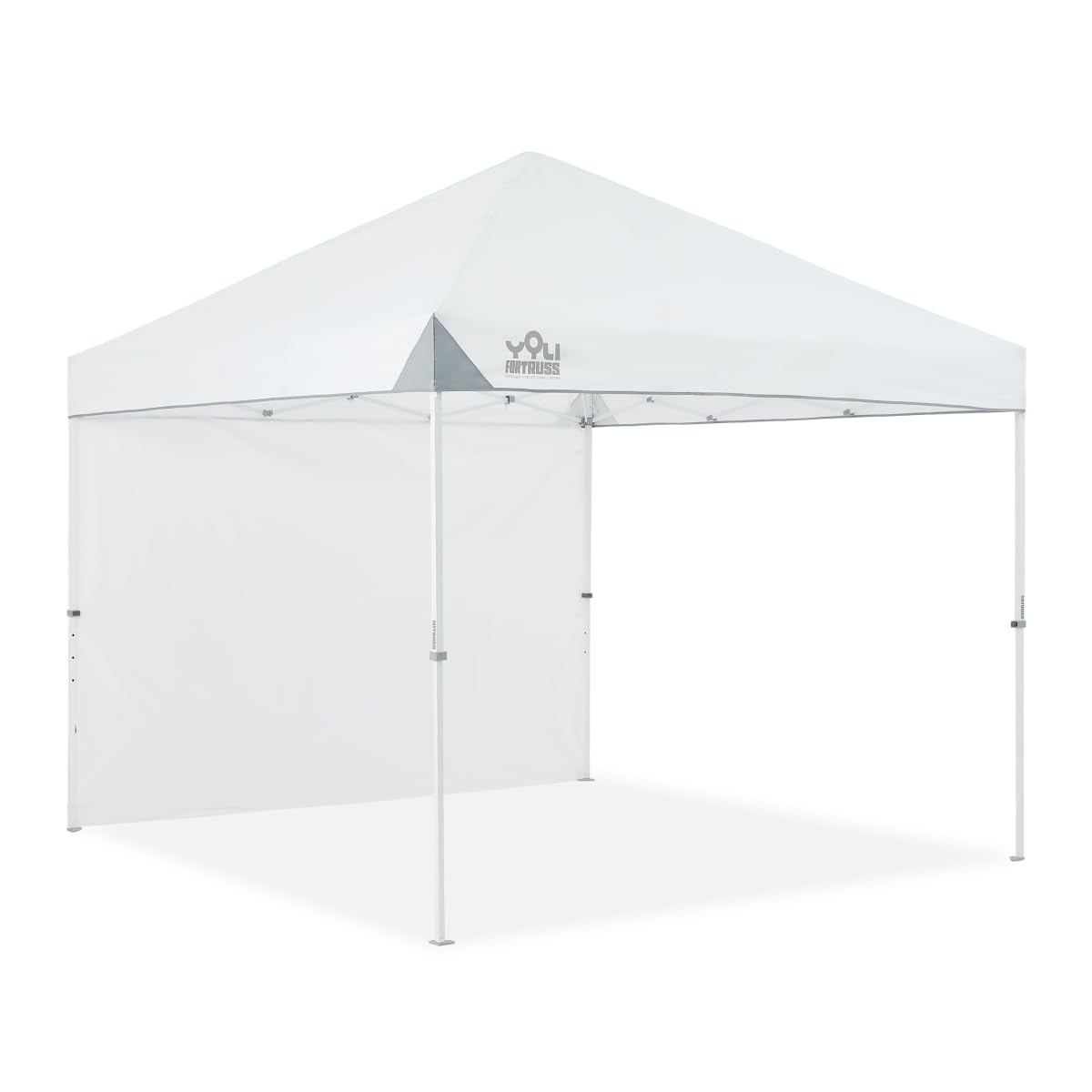 Photo 1 of ** missing tarp cover, only frame ** YOLI FORTRUSS EasyLift 10’x10’ Pop Up Instant Canopy with Reinforced Y-Truss Frame, 99% UV Protection, Water Resistant & Fire-Retardant Top, 4 Height Settings with Sidewall and Wheeled Carry Bag