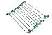 SE Heavy-Duty Metal Tent Pegs Stake Set - 10-Pack, 10.5