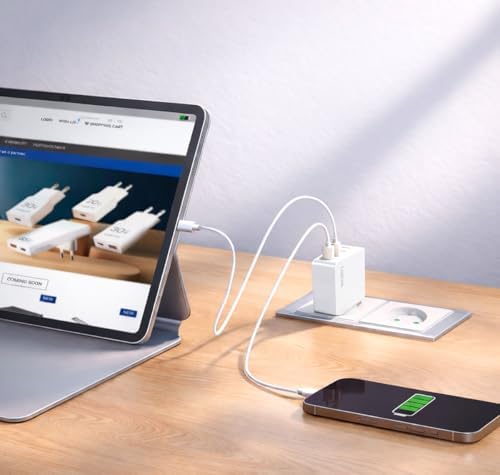 PA0336W - Adaptador USB de Carga/Toma de Corriente, 4 Puertos USB-A, 24 W, con 5 Tomas de protección