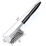 Buy1 Get1 Half Off!! Heavy Duty Stainless Steel BBQ Grill Cleaning Brush Scraper | Bristle Free, Rust Resistant Safe Porcelain, Ceramic, Iron Steel Grates | Premium Strong Woven Wire