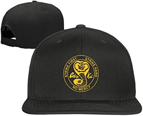RAINNY Cap Hat Baseball Cap Hip hop hat Cobra Kai Logo hat Black (5 Colors) Black