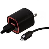Samsung Galaxy S7 S6 Note 4 5 New Travel Home Wall Rapid Fast Charger - 5 Foot Cable 5v / 2.4 Amp Compatible with Motorola LG HTC Samsung