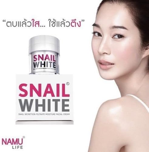 SNAIL WHITE Cream Facial Brightening Acne Scars Reducing and Moisturising 50g.