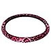 OxGord Velour Leopard Print Steering Wheel Cover, Pink