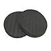ESport 2 Pack 0.6 Inch Thick Round Eco-friendly TPE Foam Yoga Knee Pad Cushion, Exercise & Fitness Foam Yoga Support Pad for Eliminating Knee Wrist Elbow Pain, Black