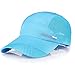 YING LAN Men's Summer Outdoor Sport Baseball Hat Running Visor Sun Cap (Blue)