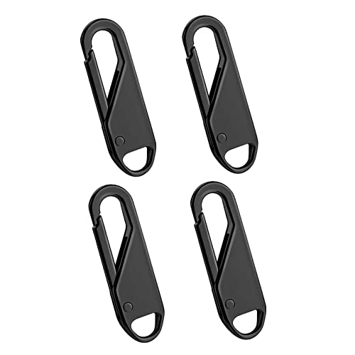 Zipper Pulls, 4PCS Black