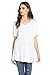 Frumos Womens Round Hem Short Sleeve Tunic Top Made In USA