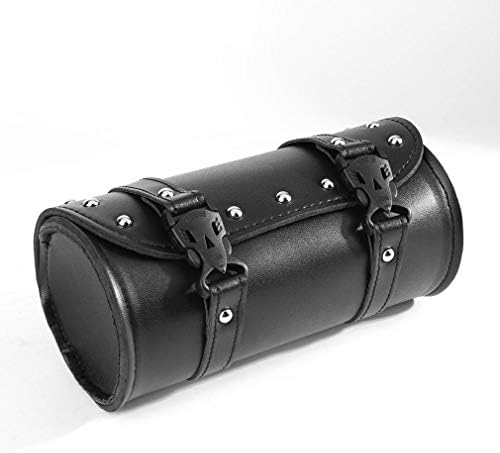 Sthtserj Motorcycle PU Leather Saddlebag Roll bag Storage Tool Pouch Harley Davidson DD Barrel Storage